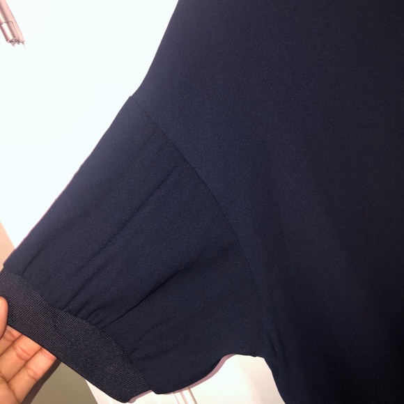 Blue jumpsuit with drawstrings - Picture 4 of 5